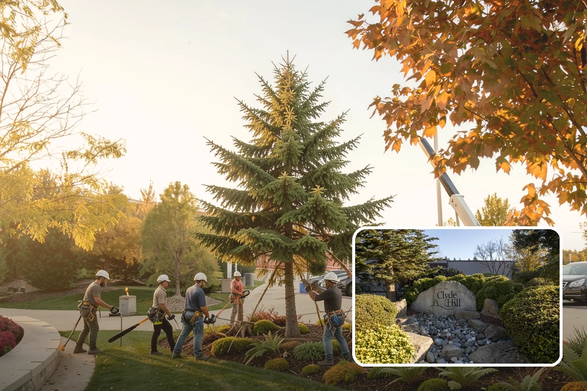 Weight reduction pruning in Clyde Hill, King County, WA - Improves tree structure, health, and appearance