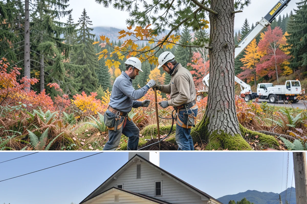 Weight reduction pruning in Concrete, Skagit County, WA - Work should be scheduled during dormant seasons to avoid interfering with flowering or fruiting cycles specific to local tree...