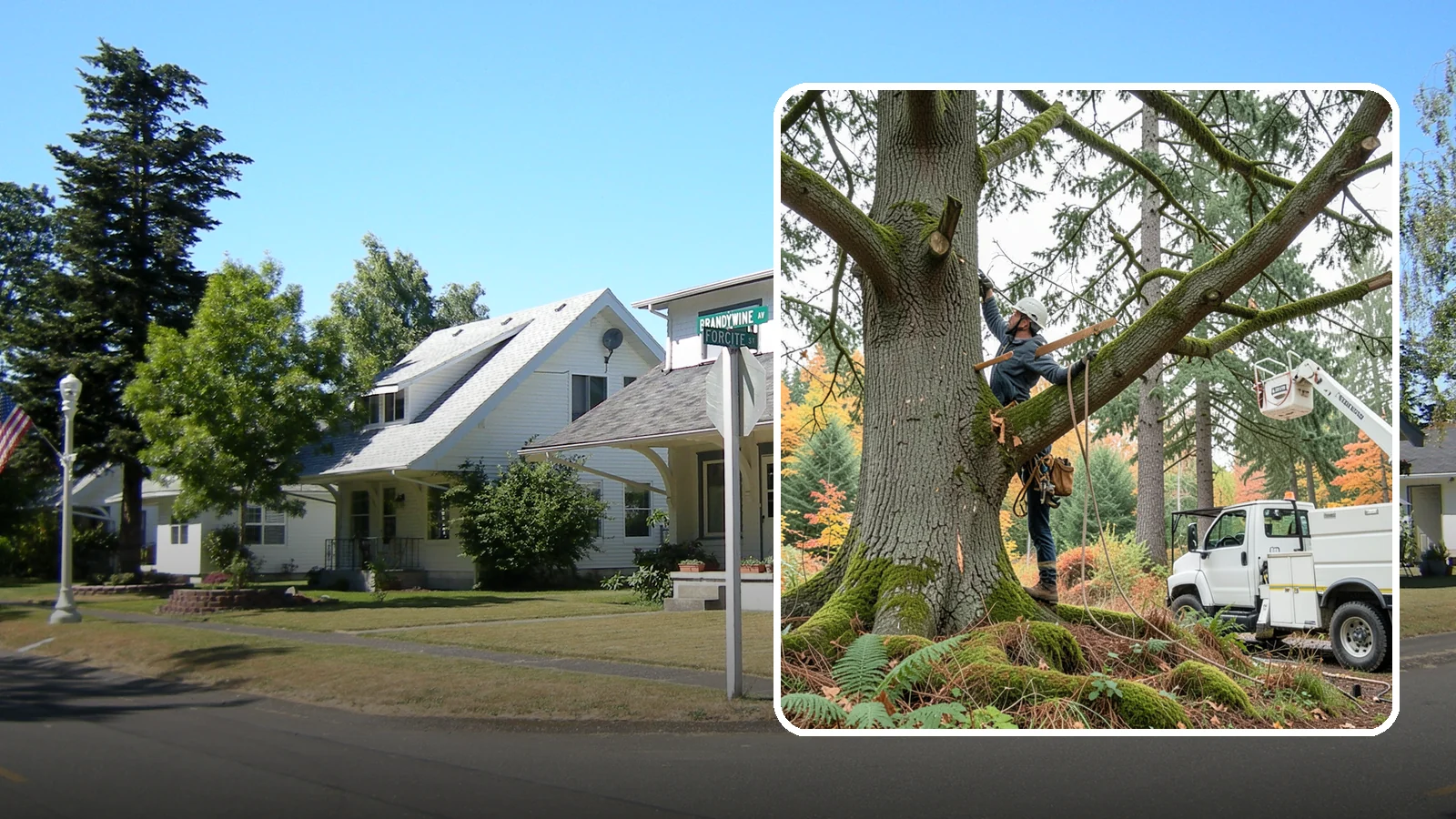 Weight reduction pruning in DuPont, Pierce County, WA - The reduction of weight on long or heavy limbs.