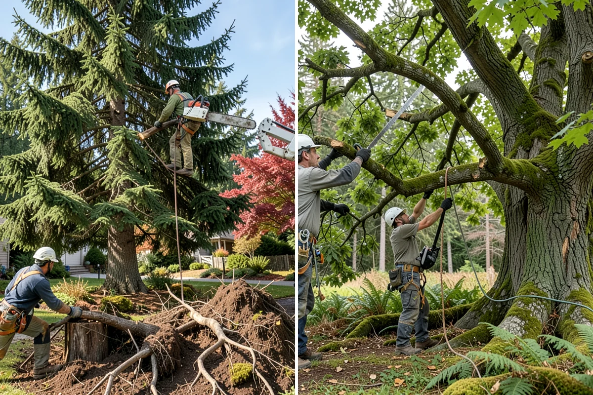 Weight reduction pruning in DuPont, Pierce County, WA - Assess canopy condition and pruning objectives