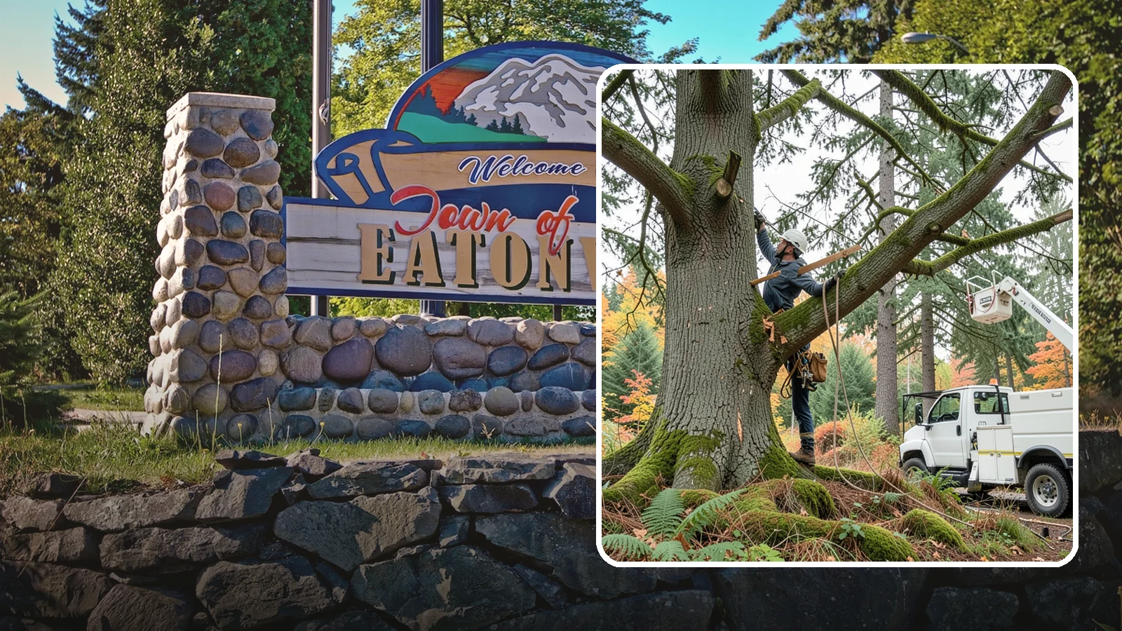 Weight reduction pruning in Eatonville, Pierce County, WA - The reduction of weight on long or heavy limbs.