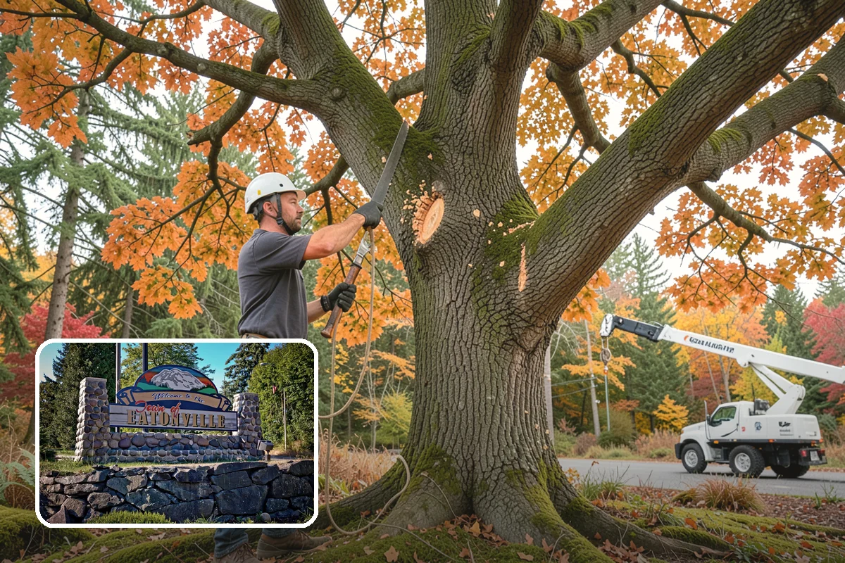Weight reduction pruning in Eatonville, Pierce County, WA - Improves tree structure, health, and appearance