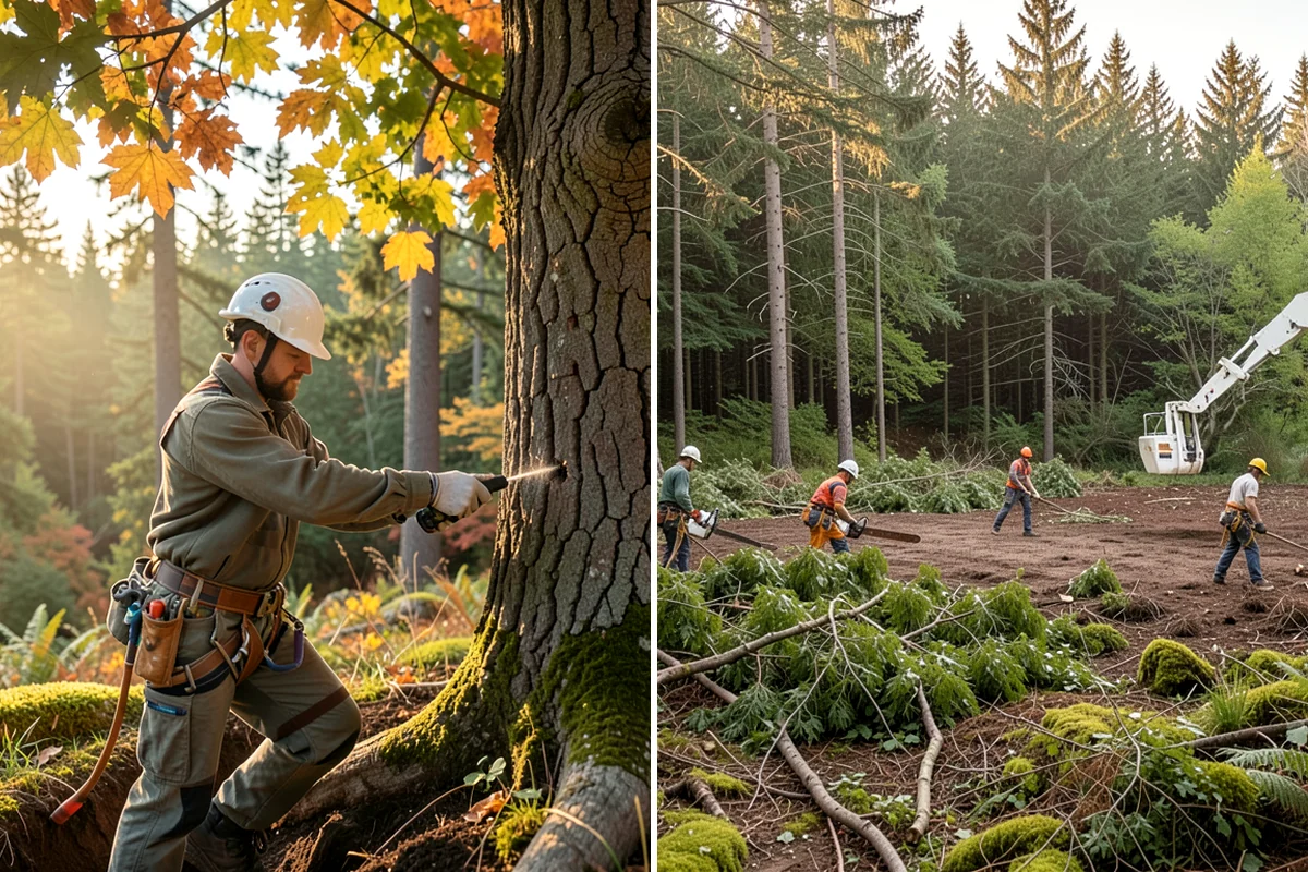 Weight reduction pruning in Everett, Snohomish County, WA - Assess canopy condition and pruning objectives
