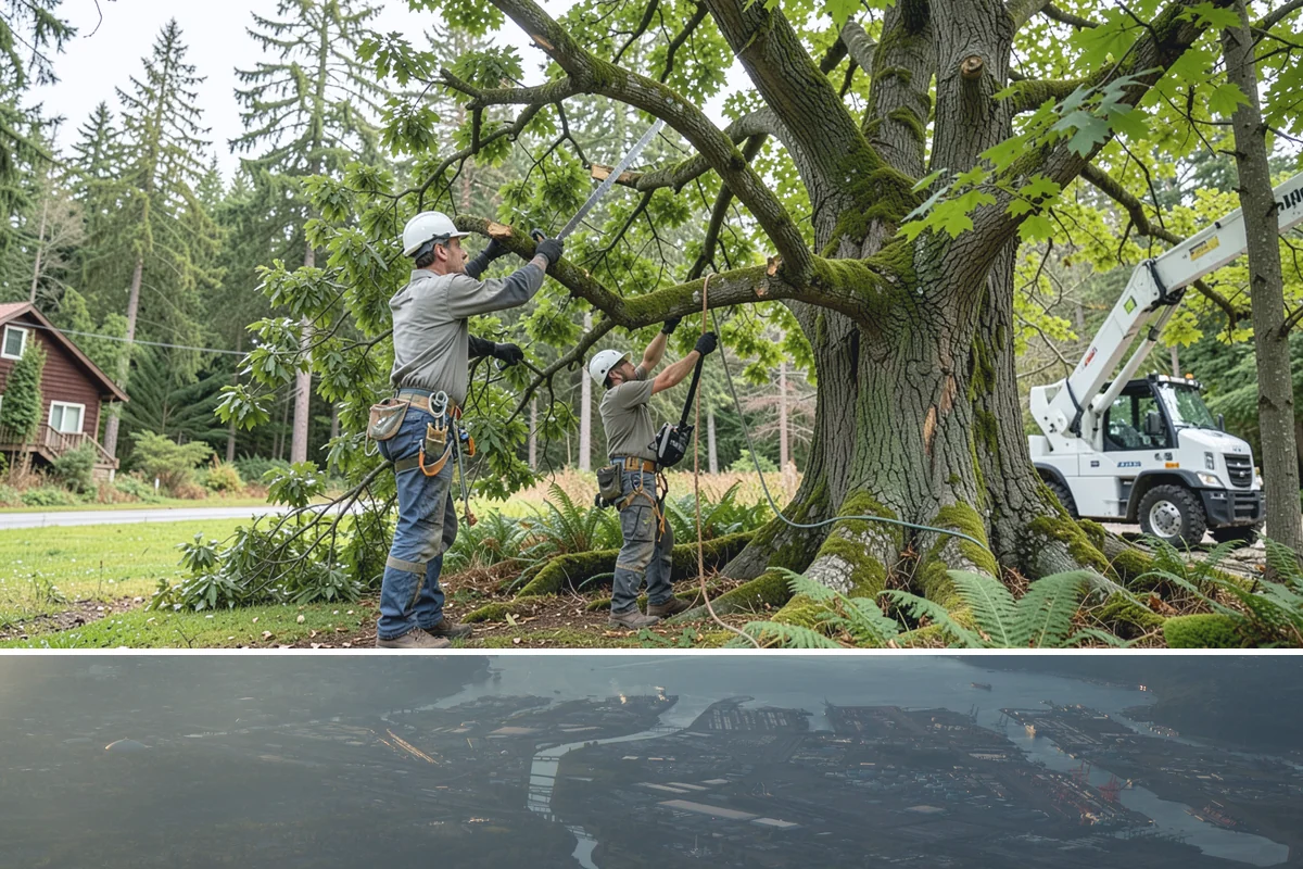 Weight reduction pruning in Fife, Pierce County, WA - Work should be scheduled during dormant seasons to avoid interfering with flowering or fruiting cycles specific to local tree...