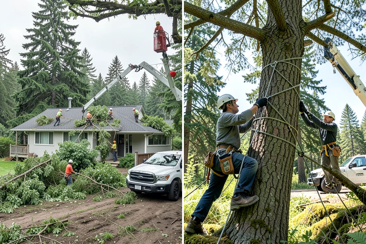 Weight reduction pruning in Fircrest, Pierce County, WA - Assess canopy condition and pruning objectives