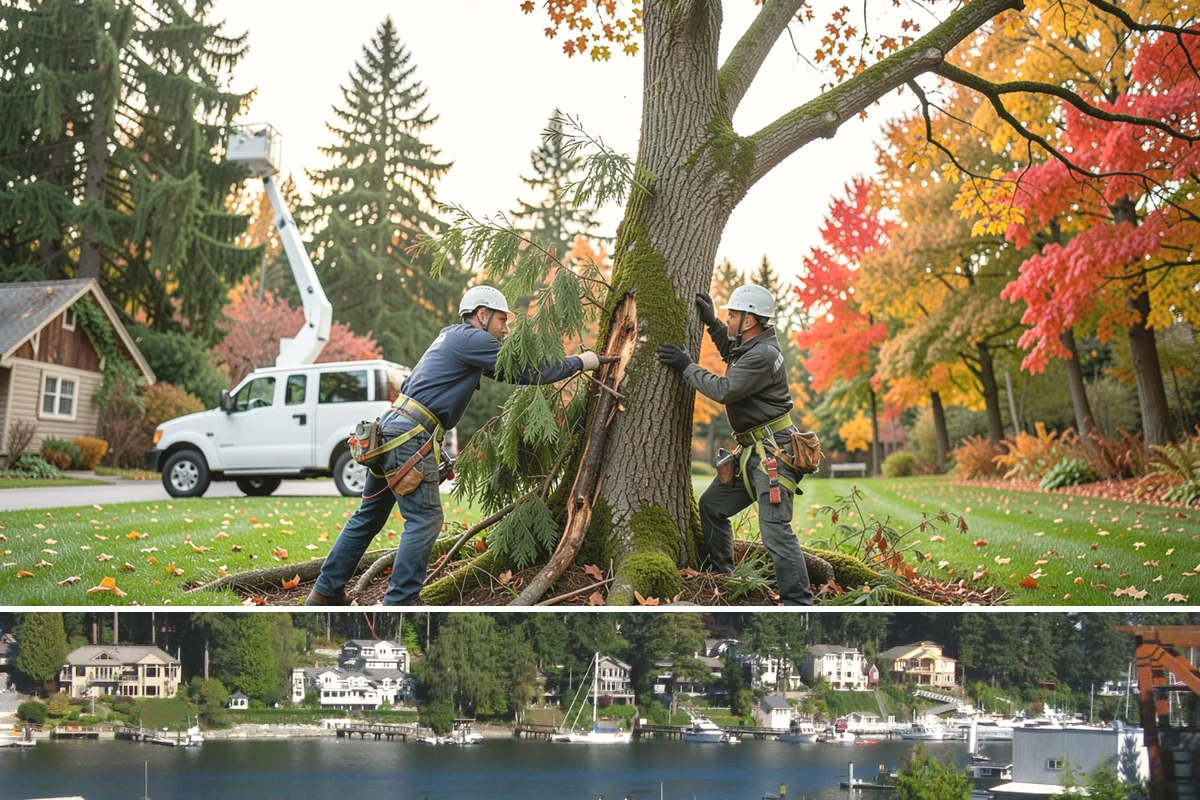 Weight reduction pruning in Gig Harbor, Pierce County, WA - Work should be scheduled during dormant seasons to avoid interfering with flowering or fruiting cycles specific to local tree...