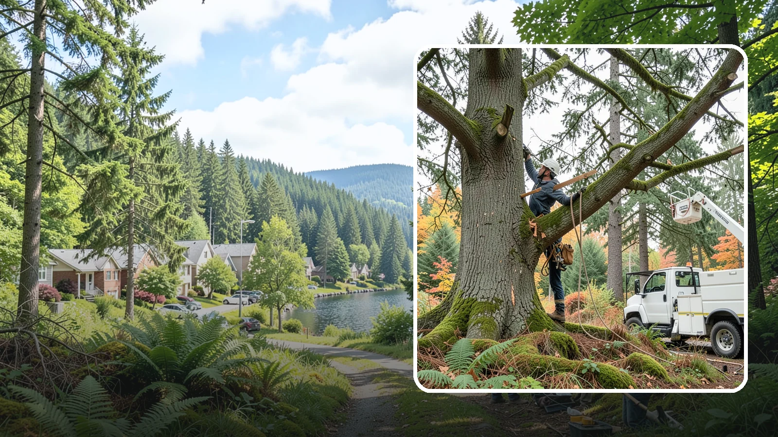 Weight reduction pruning in Lake Forest Park, King County, WA - The reduction of weight on long or heavy limbs.
