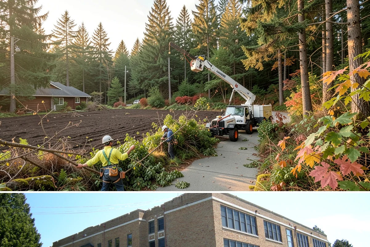 Weight reduction pruning in Maple Valley, King County, WA - Work should be scheduled during dormant seasons to avoid interfering with flowering or fruiting cycles specific to local tree...