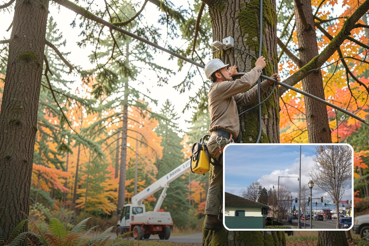 Weight reduction pruning in Marysville, Snohomish County, WA - Improves tree structure, health, and appearance