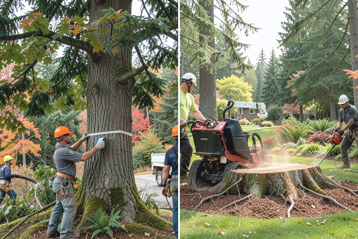 Weight reduction pruning in Medina, King County, WA - Assess canopy condition and pruning objectives