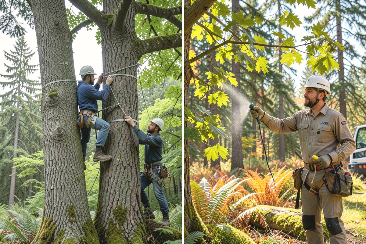 Weight reduction pruning in Mercer Island, King County, WA - Assess canopy condition and pruning objectives