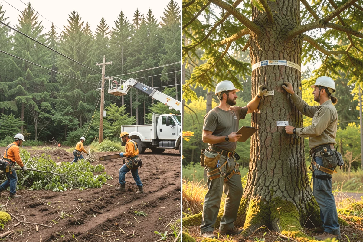 Weight reduction pruning in Milton, King County, WA - Assess canopy condition and pruning objectives