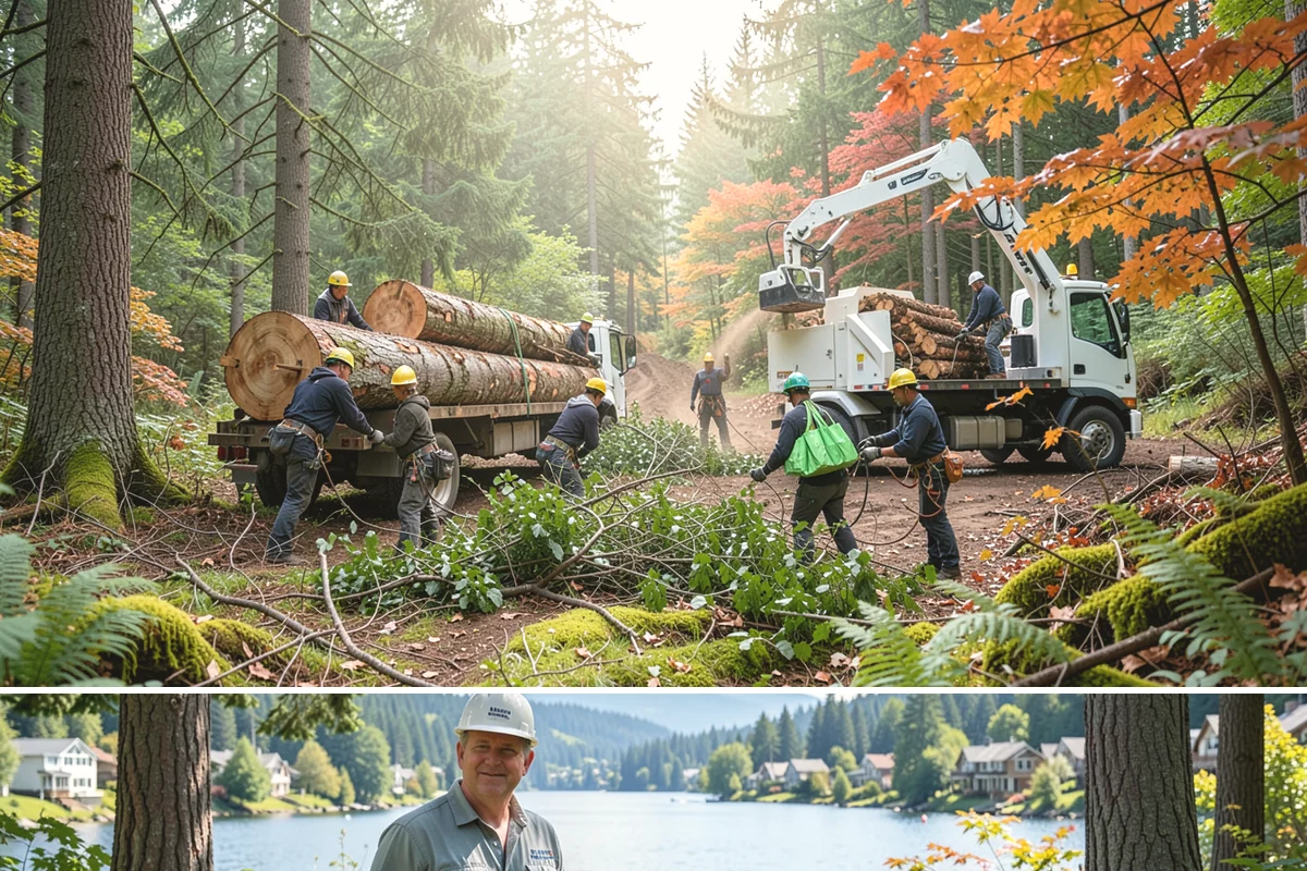 Weight reduction pruning in Milton, King County, WA - Work should be scheduled during dormant seasons to avoid interfering with flowering or fruiting cycles specific to local tree...