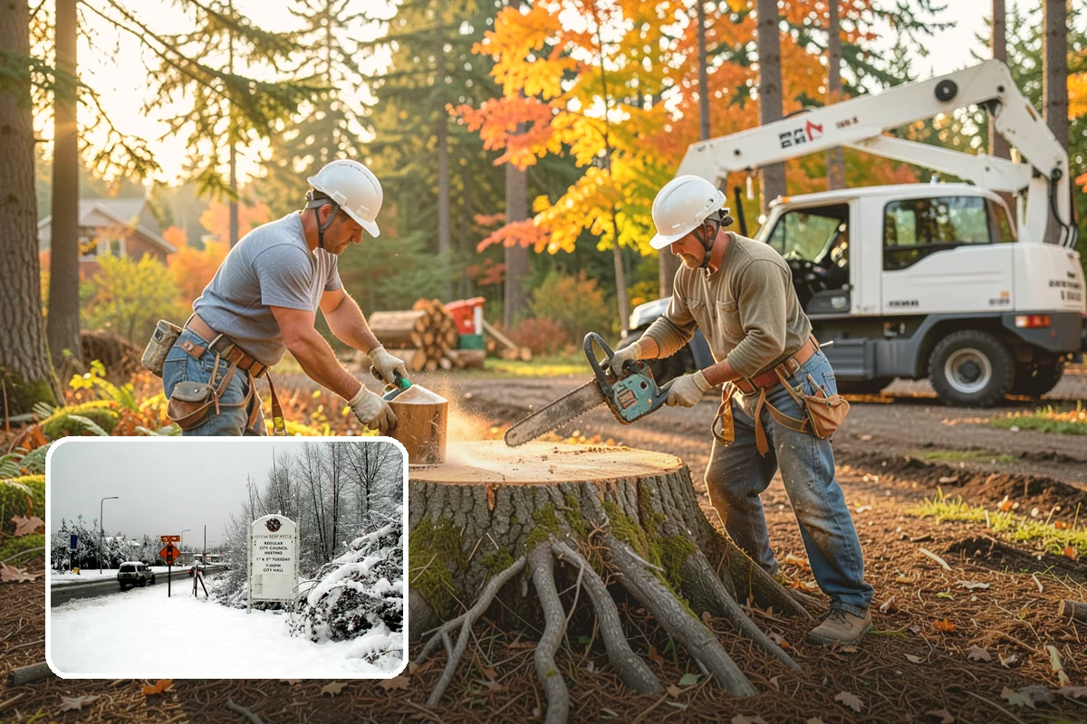 Weight reduction pruning in Newcastle, King County, WA - Improves tree structure, health, and appearance
