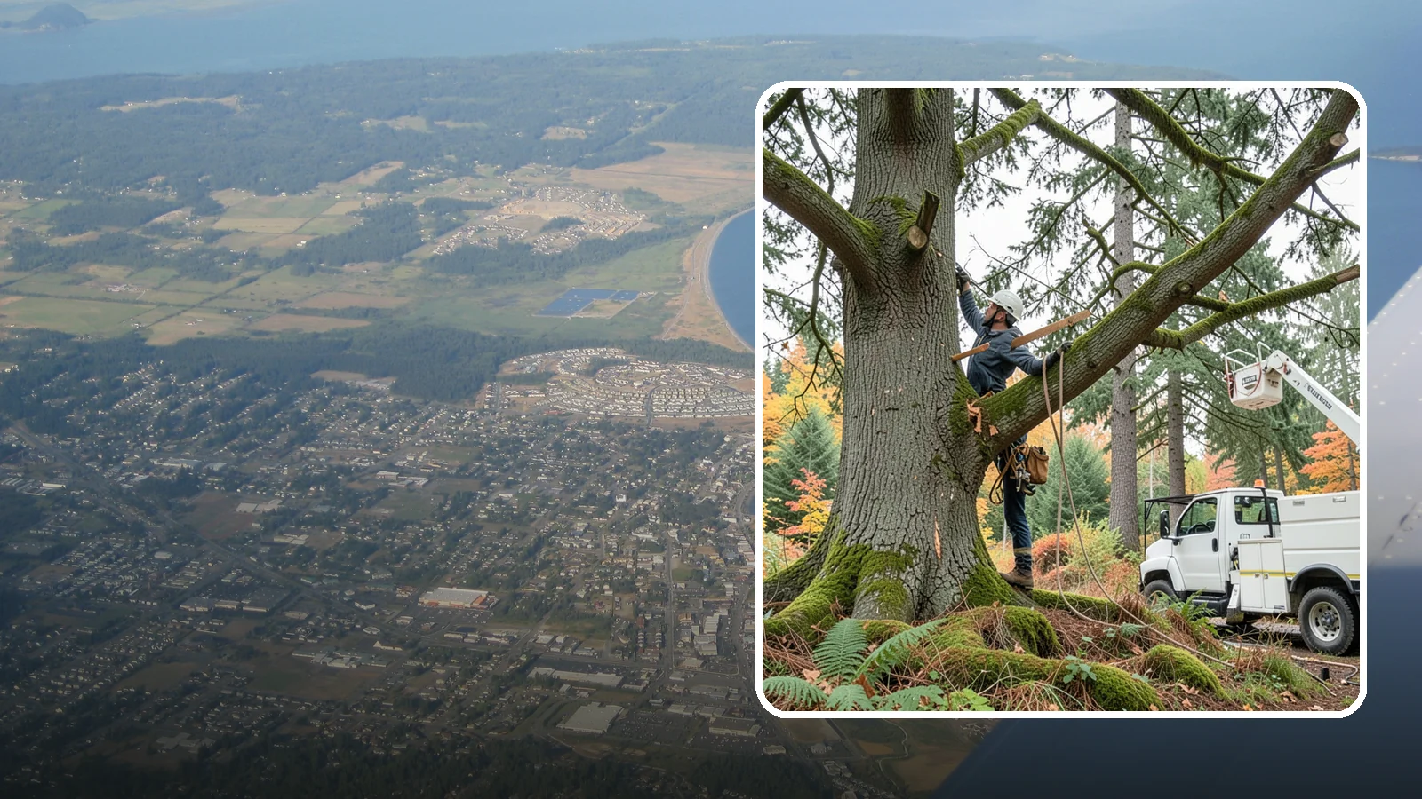 Weight reduction pruning in Oak Harbor, Island County, WA - The reduction of weight on long or heavy limbs.