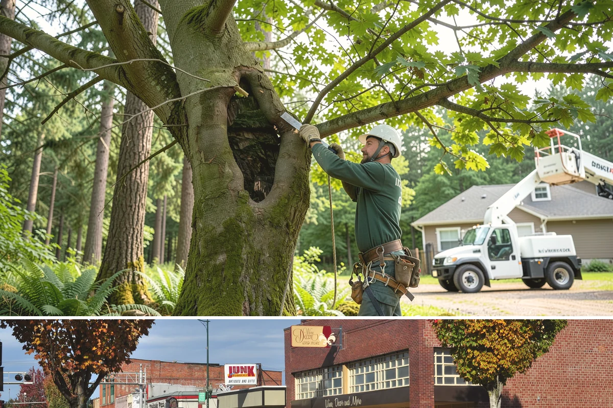 Weight reduction pruning in Puyallup, Pierce County, WA - Work should be scheduled during dormant seasons to avoid interfering with flowering or fruiting cycles specific to local tree...