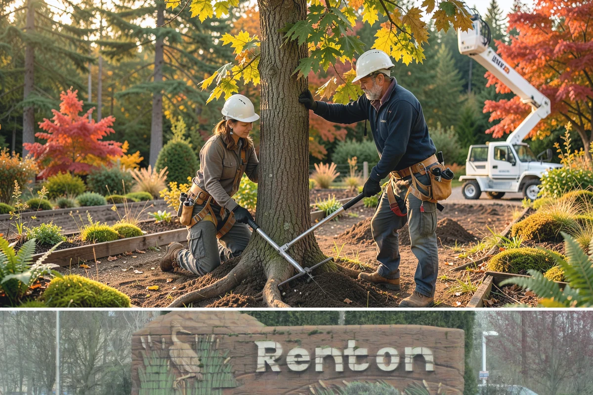 Weight reduction pruning in Renton, King County, WA - Work should be scheduled during dormant seasons to avoid interfering with flowering or fruiting cycles specific to local tree...