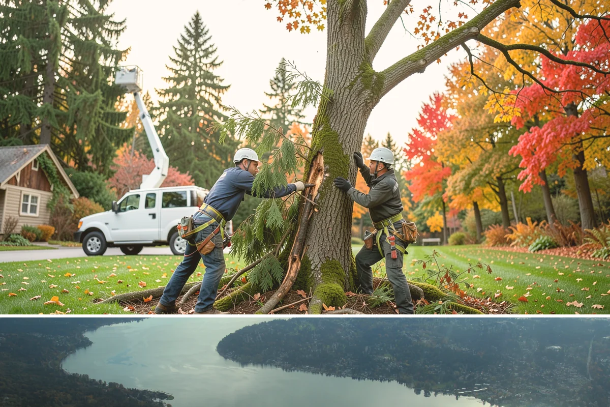 Weight reduction pruning in Sammamish, King County, WA - Work should be scheduled during dormant seasons to avoid interfering with flowering or fruiting cycles specific to local tree...
