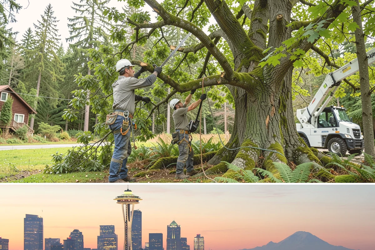 Weight reduction pruning in Seattle, King County, WA - Work should be scheduled during dormant seasons to avoid interfering with flowering or fruiting cycles specific to local tree...
