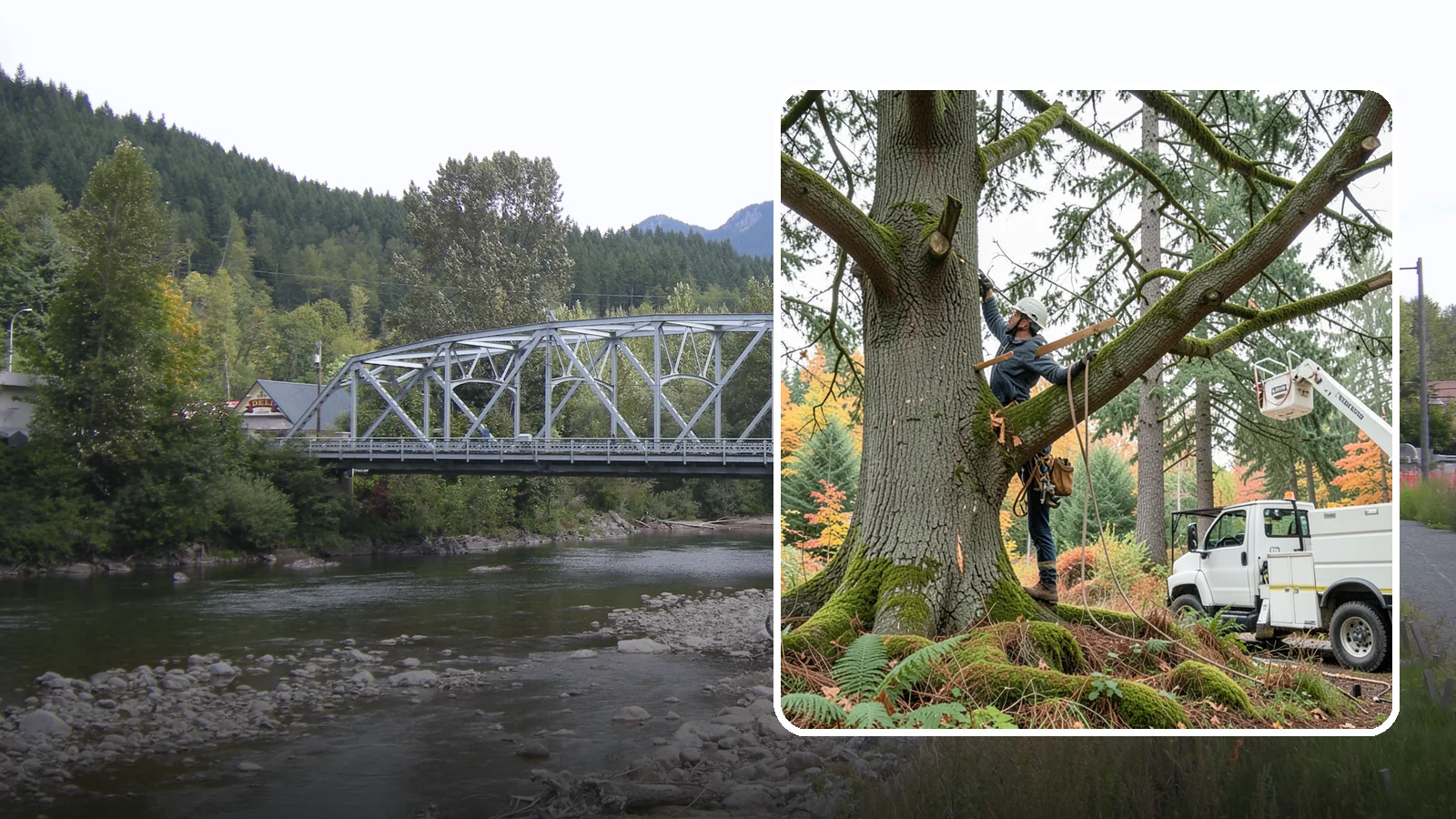Weight reduction pruning in Skykomish, King County, WA - The reduction of weight on long or heavy limbs.