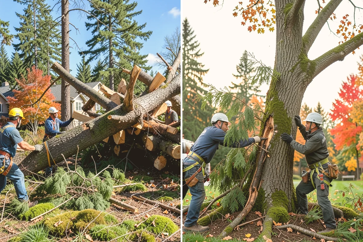 Weight reduction pruning in Stanwood, Snohomish County, WA - Assess canopy condition and pruning objectives