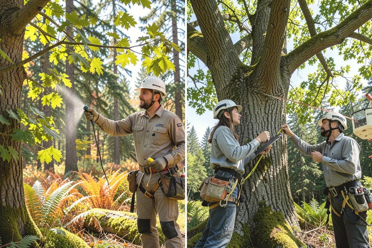 Weight reduction pruning in Steilacoom, Pierce County, WA - Assess canopy condition and pruning objectives