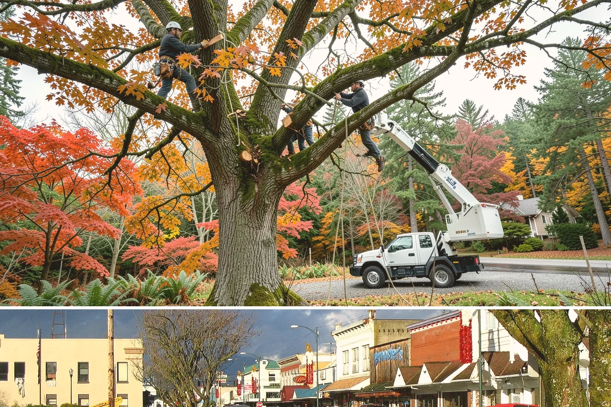 Wind damage cleanup in Arlington, Snohomish County, WA - This service is performed year-round in response to high winds but requires extra caution during wet winter months when ground...