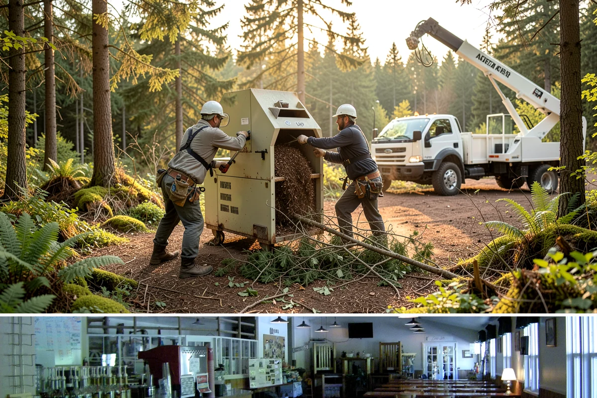 Wind damage cleanup in Black Diamond, King County, WA - This service is performed year-round in response to high winds but requires extra caution during wet winter months when ground...