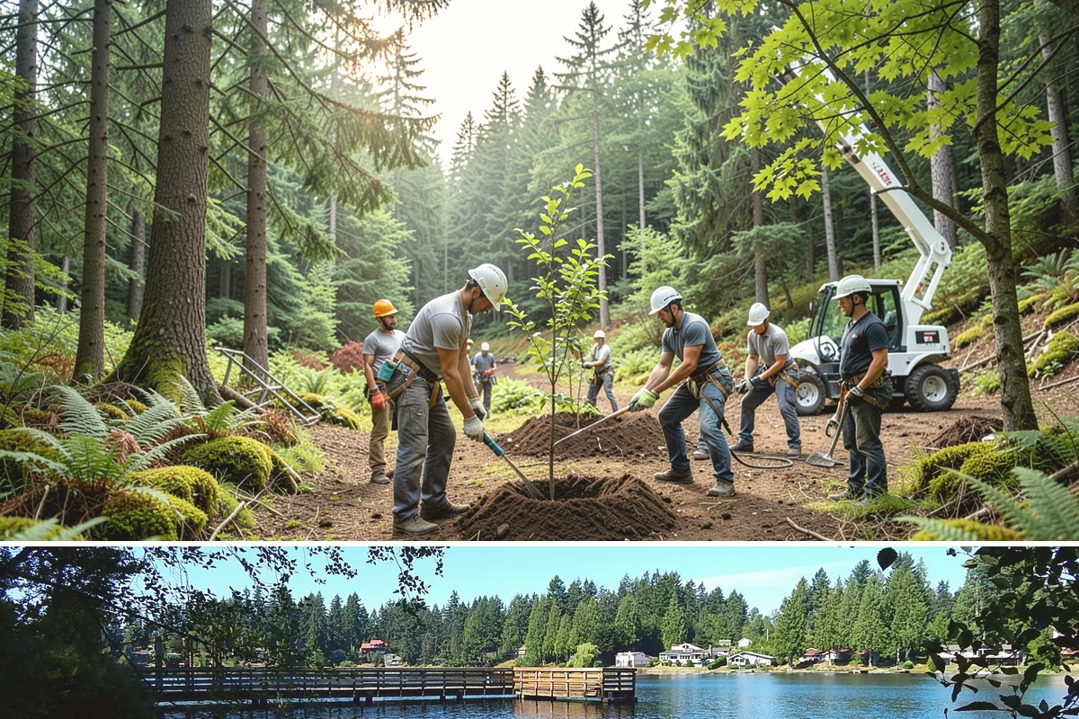 Wind damage cleanup in Federal Way, King County, WA - This service is performed year-round in response to high winds but requires extra caution during wet winter months when ground...