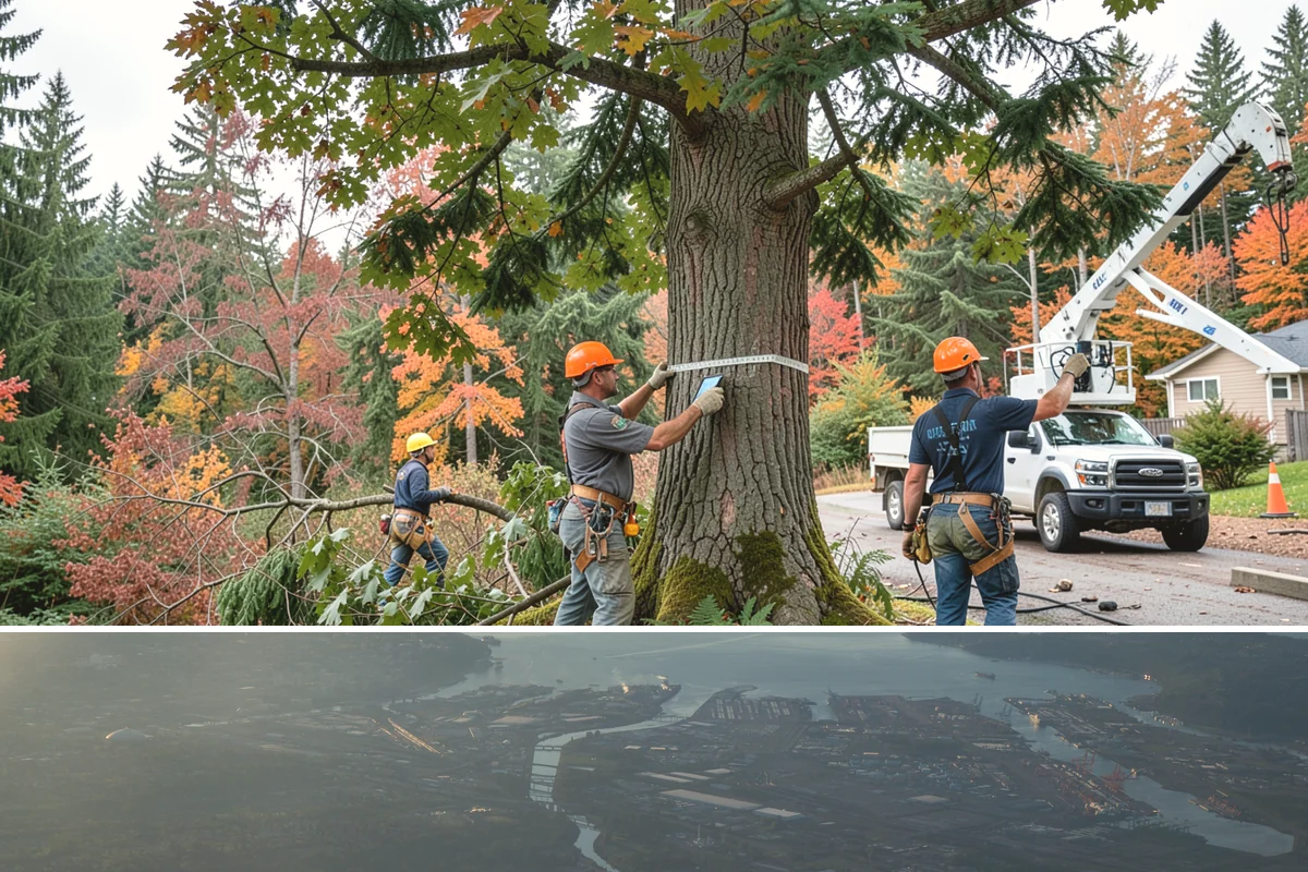 Wind damage cleanup in Fife, Pierce County, WA - This service is performed year-round in response to high winds but requires extra caution during wet winter months when ground...