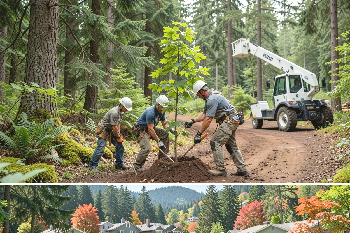 Wind damage cleanup in Fircrest, Pierce County, WA - This service is performed year-round in response to high winds but requires extra caution during wet winter months when ground...