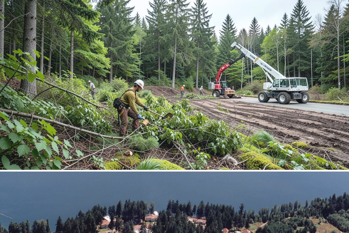 Wind damage cleanup in Lakewood, Pierce County, WA - This service is performed year-round in response to high winds but requires extra caution during wet winter months when ground...