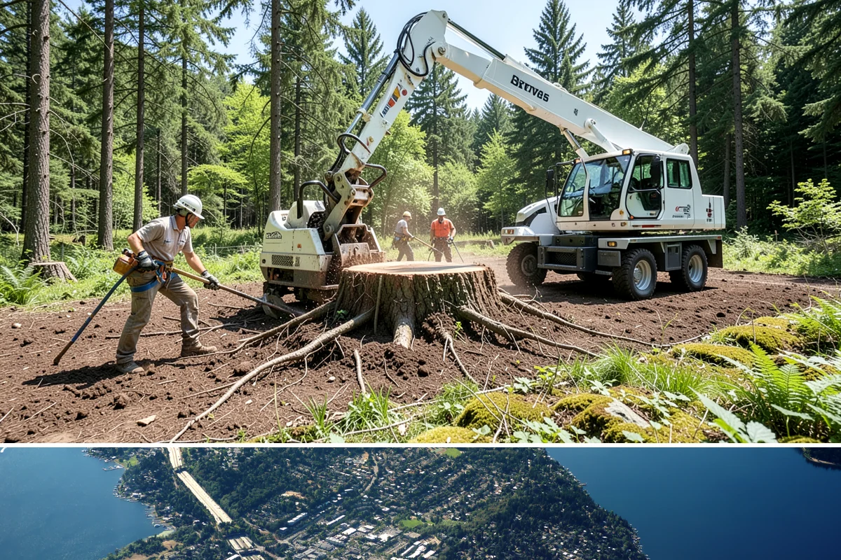 Wind damage cleanup in Mercer Island, King County, WA - This service is performed year-round in response to high winds but requires extra caution during wet winter months when ground...