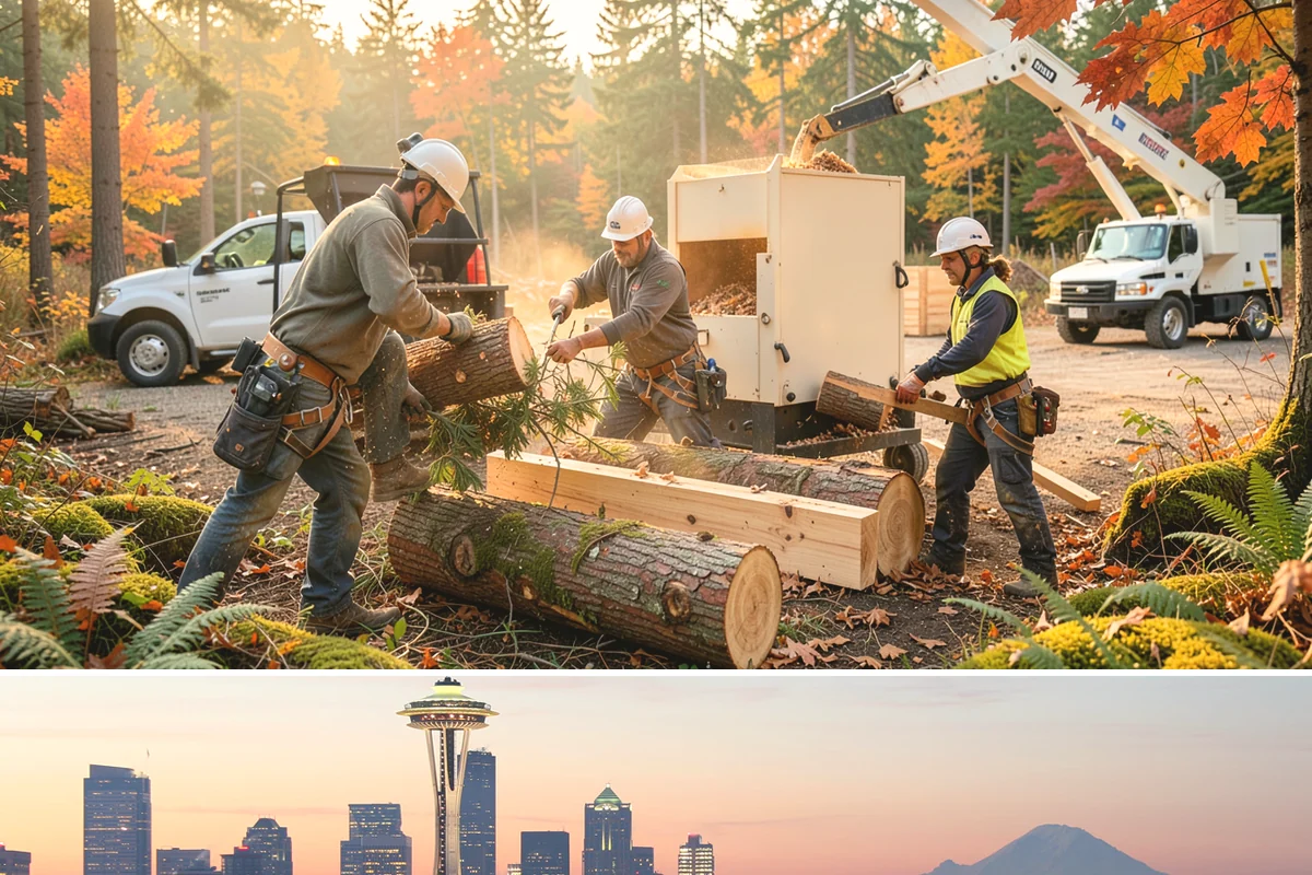 Wind damage cleanup in Seattle, King County, WA - This service is performed year-round in response to high winds but requires extra caution during wet winter months when ground...