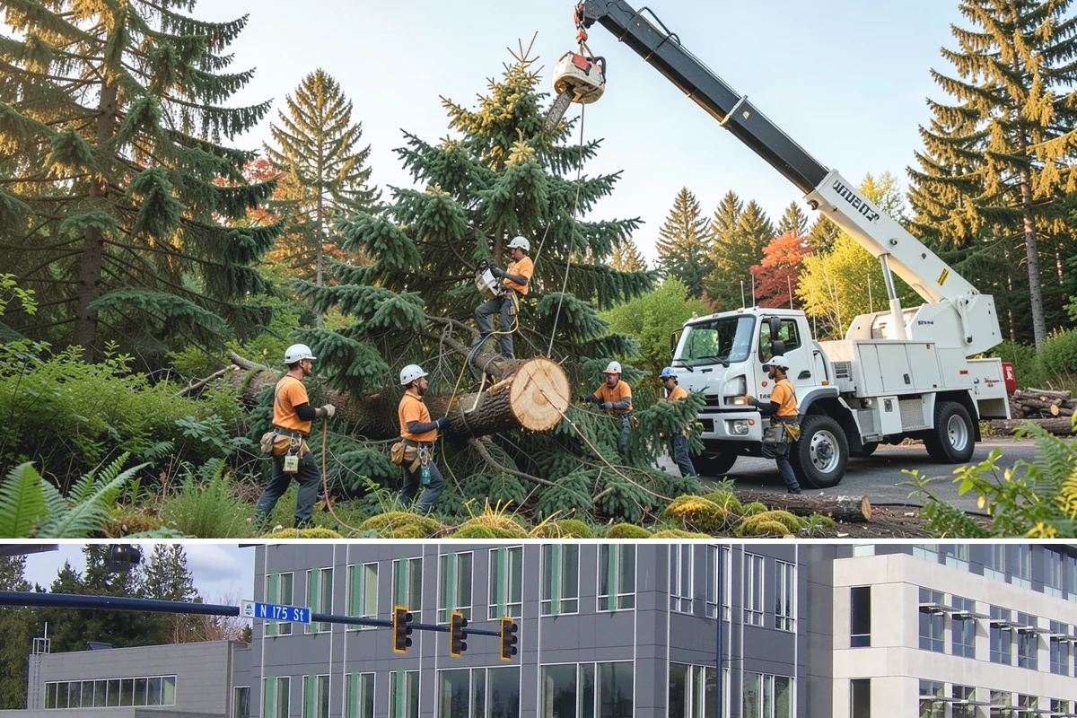 Wind damage cleanup in Shoreline, King County, WA - This service is performed year-round in response to high winds but requires extra caution during wet winter months when ground...