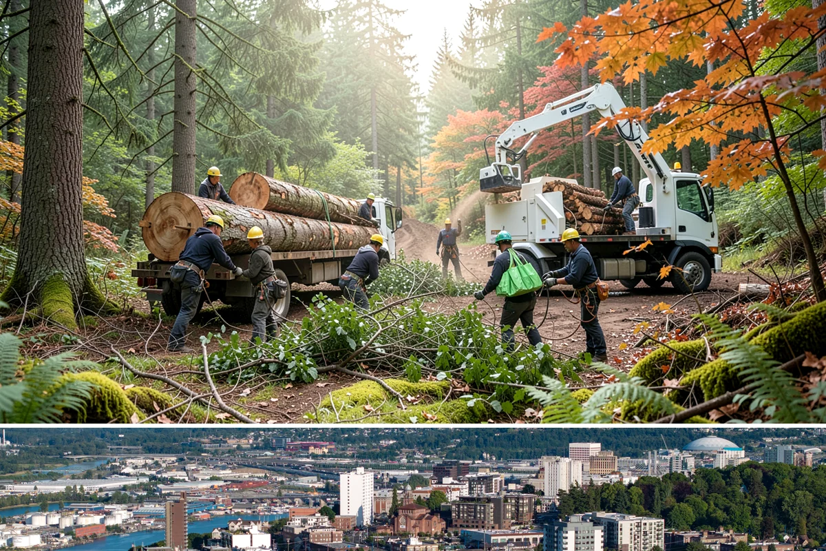 Wind damage cleanup in Tacoma, Pierce County, WA - This service is performed year-round in response to high winds but requires extra caution during wet winter months when ground...