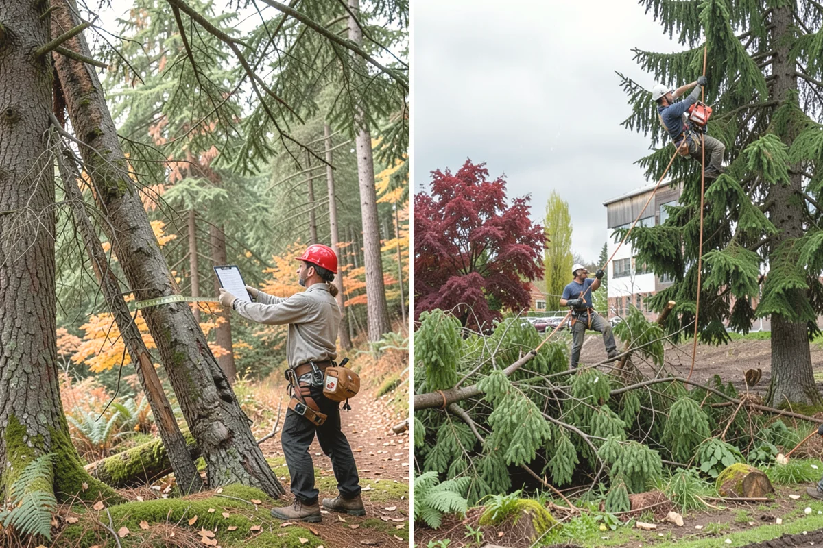 Wood chipping in Anacortes, Skagit County, WA - Sort material by type and size