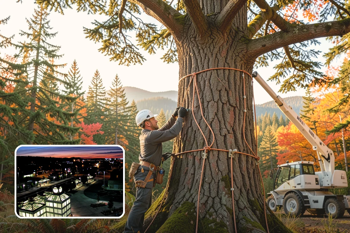 Wood chipping in Auburn, King County, WA - Turns removed wood and debris into usable products