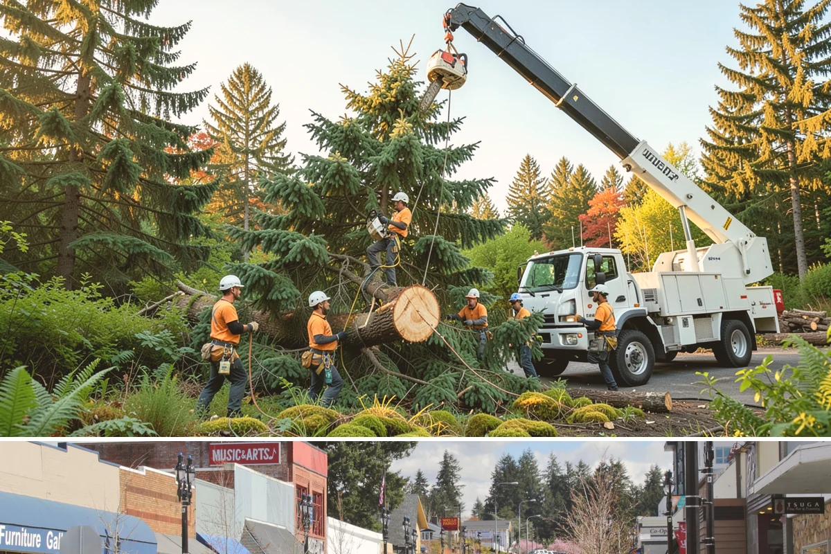 Wood chipping in Bothell, King County, WA - This service can be performed year-round but may require extra caution during wet Pacific Northwest seasons to prevent...