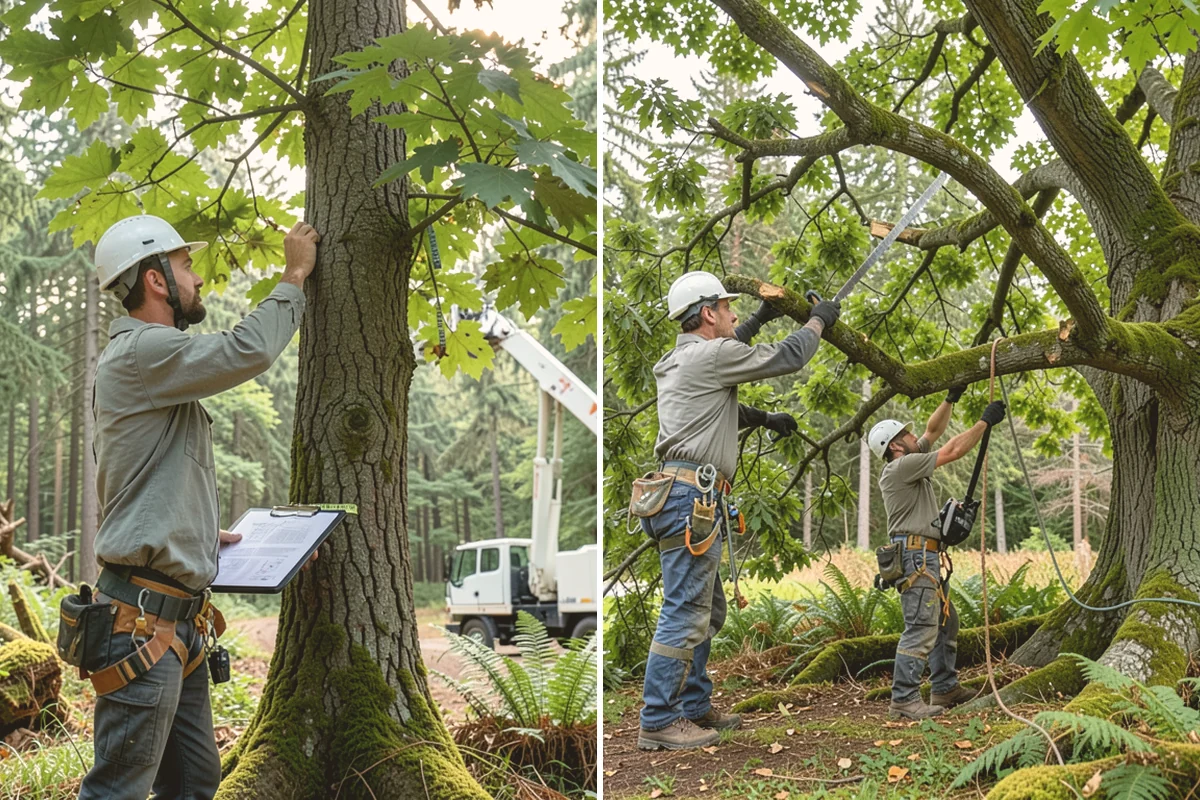 Wood chipping in Brier, Snohomish County, WA - Sort material by type and size