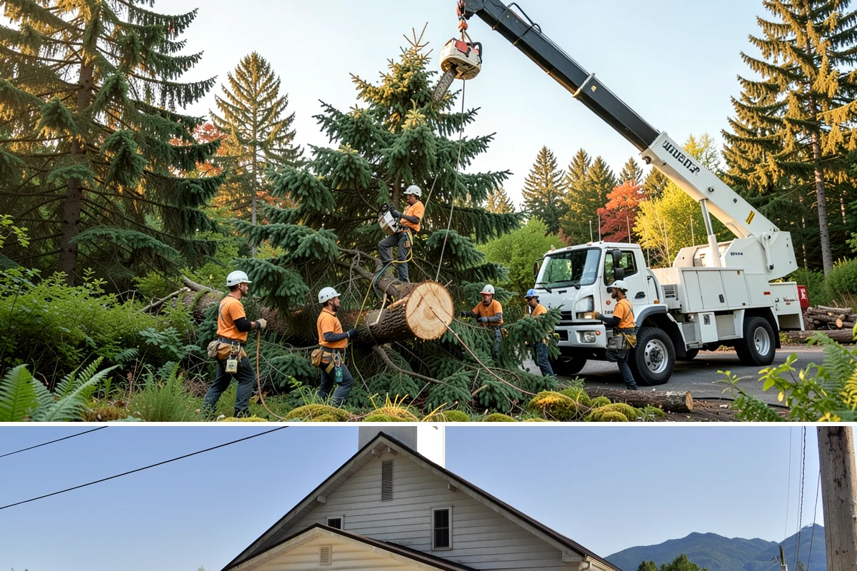 Wood chipping in Concrete, Skagit County, WA - This service can be performed year-round but may require extra caution during wet Pacific Northwest seasons to prevent...