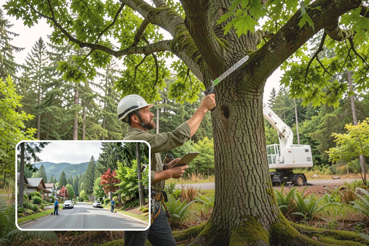 Wood chipping in Darrington, Snohomish County, WA - Turns removed wood and debris into usable products