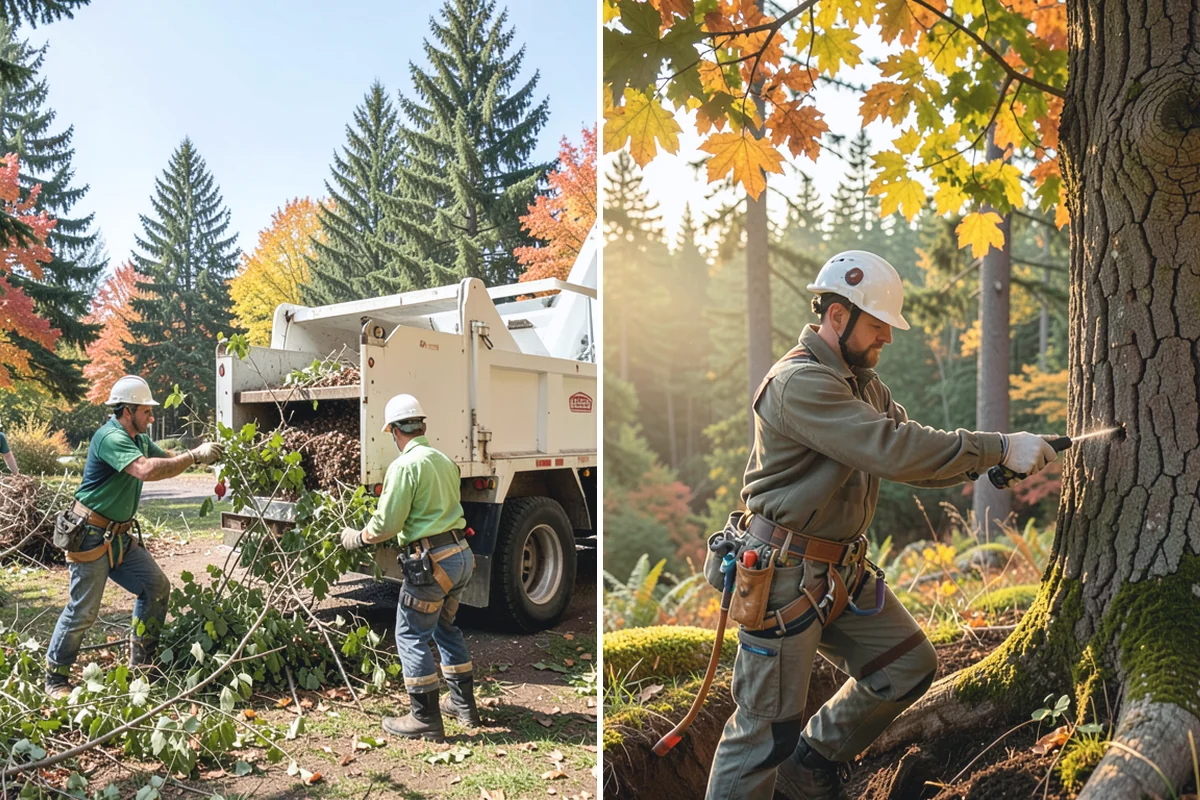 Wood chipping in Des Moines, King County, WA - Sort material by type and size