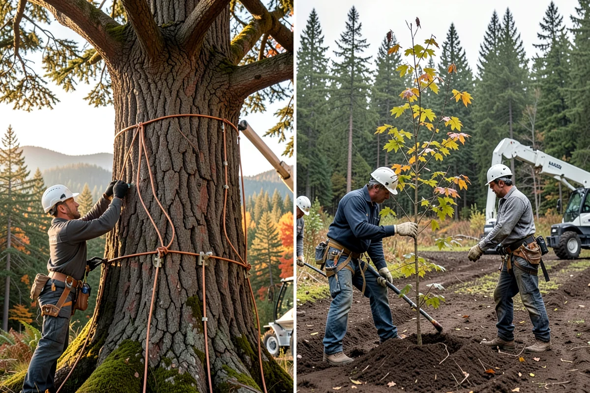 Wood chipping in Enumclaw, King County, WA - Sort material by type and size