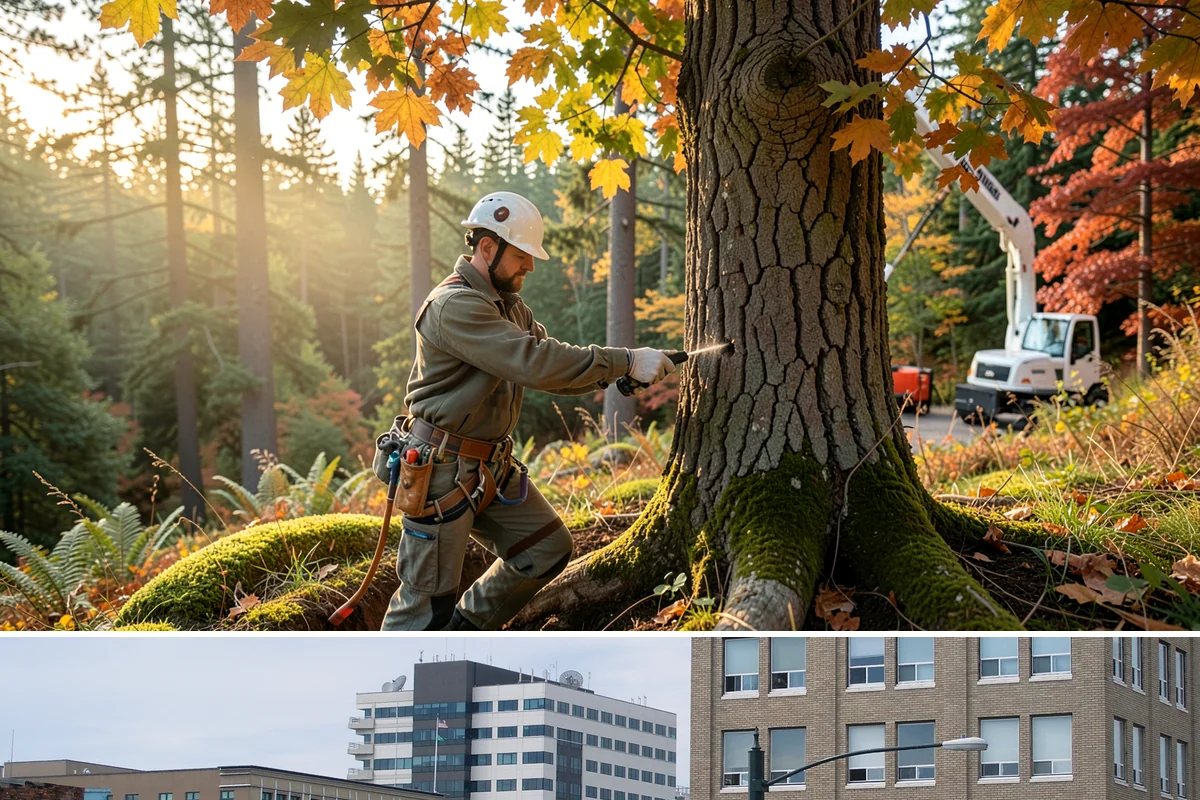 Wood chipping in Everett, Snohomish County, WA - This service can be performed year-round but may require extra caution during wet Pacific Northwest seasons to prevent...