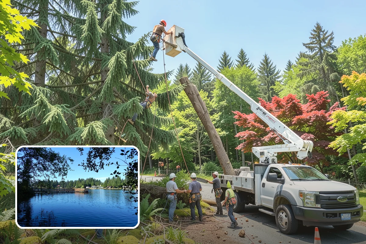 Wood chipping in Federal Way, King County, WA - Turns removed wood and debris into usable products