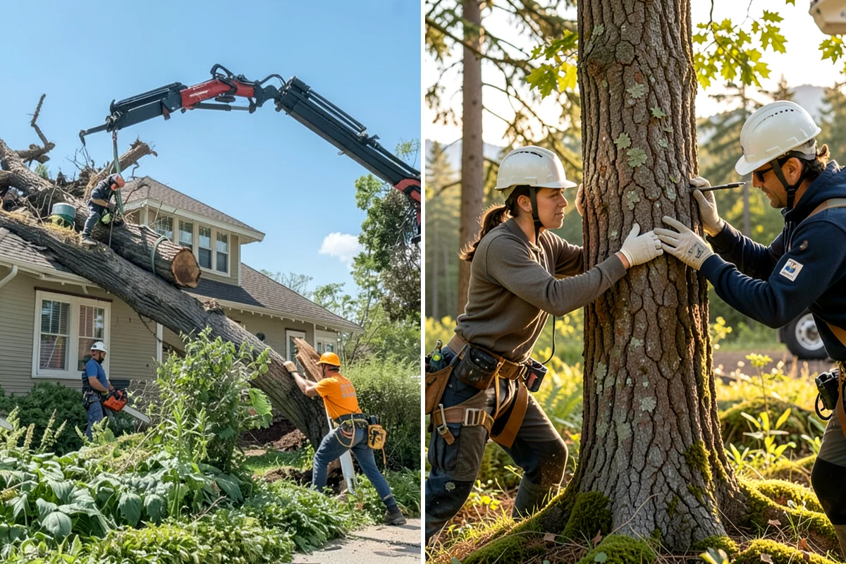 Wood chipping in Federal Way, King County, WA - Sort material by type and size