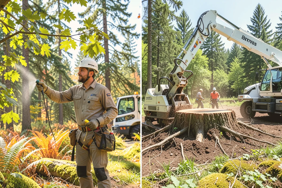 Wood chipping in Fife, Pierce County, WA - Sort material by type and size