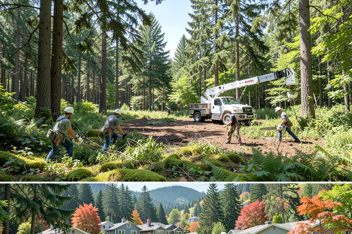 Wood chipping in Fircrest, Pierce County, WA - This service can be performed year-round but may require extra caution during wet Pacific Northwest seasons to prevent...