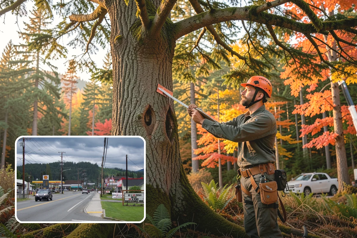 Wood chipping in Granite Falls, Snohomish County, WA - Turns removed wood and debris into usable products